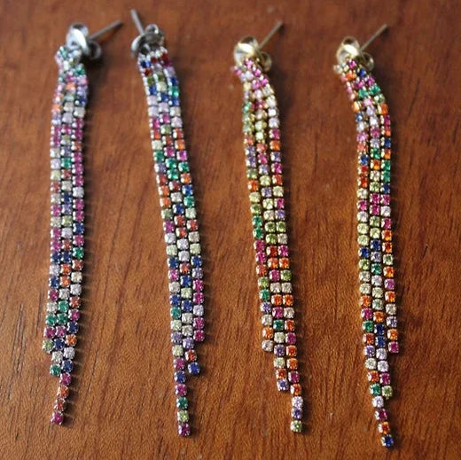 Pendientes Brillos de colores