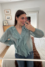 Blusa Cairo Turquesa