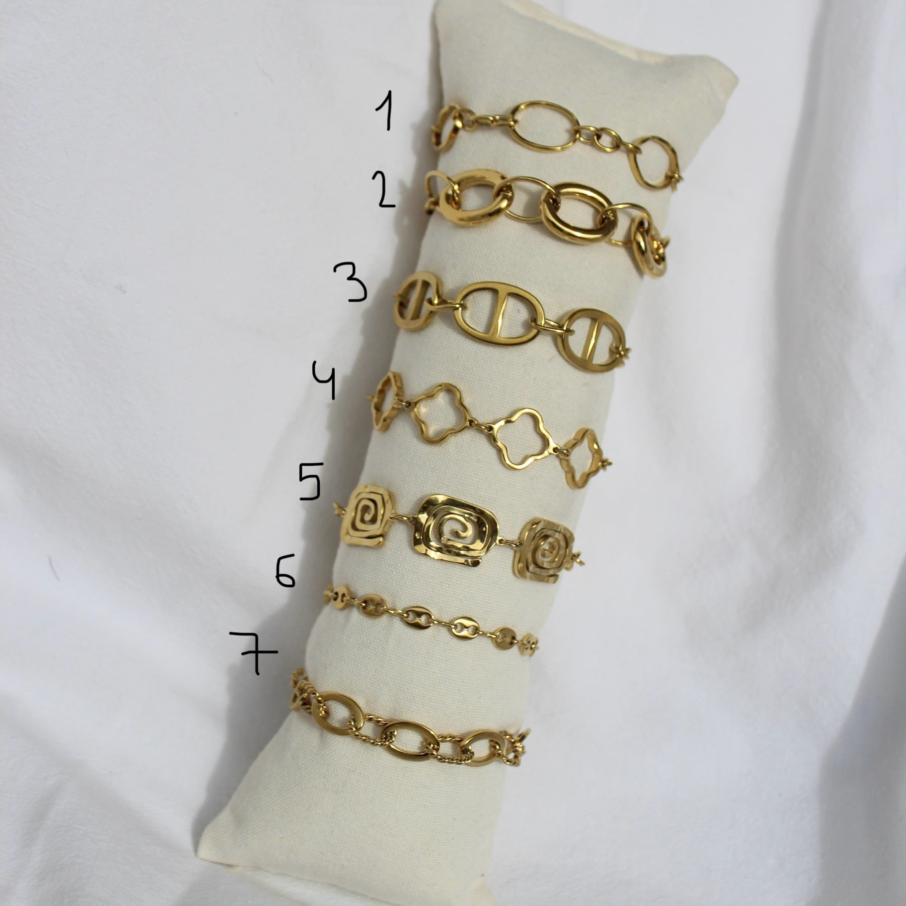 Pulseras Eslabones Golden