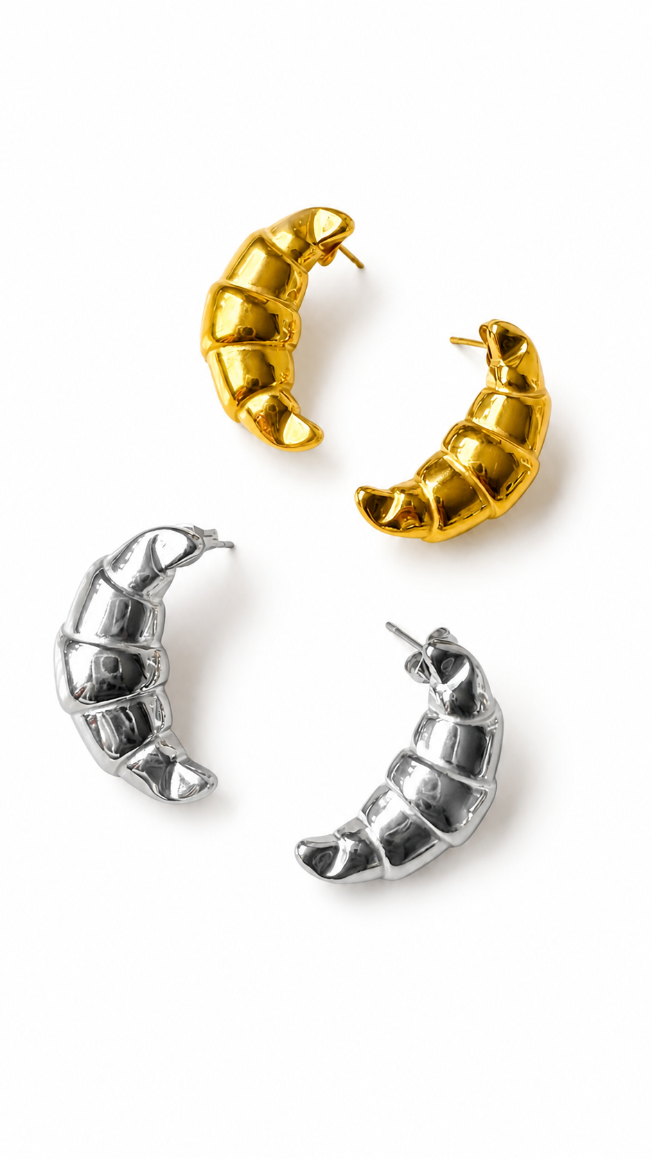 Pendientes Croissant
