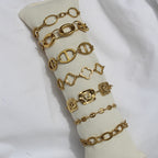 Pulseras Eslabones Golden