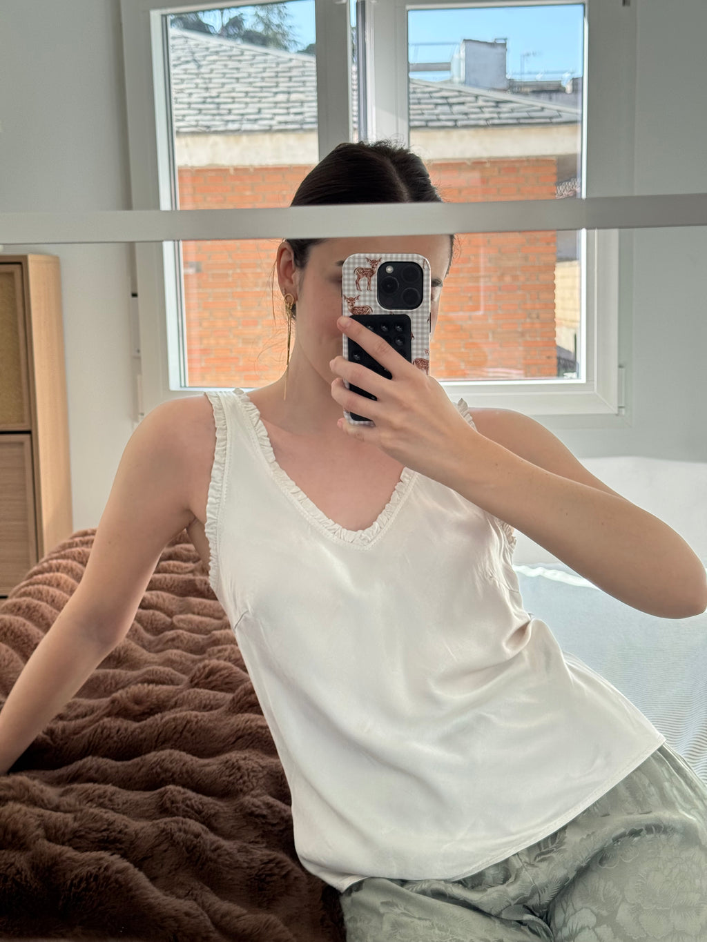 Top Satinado Perla