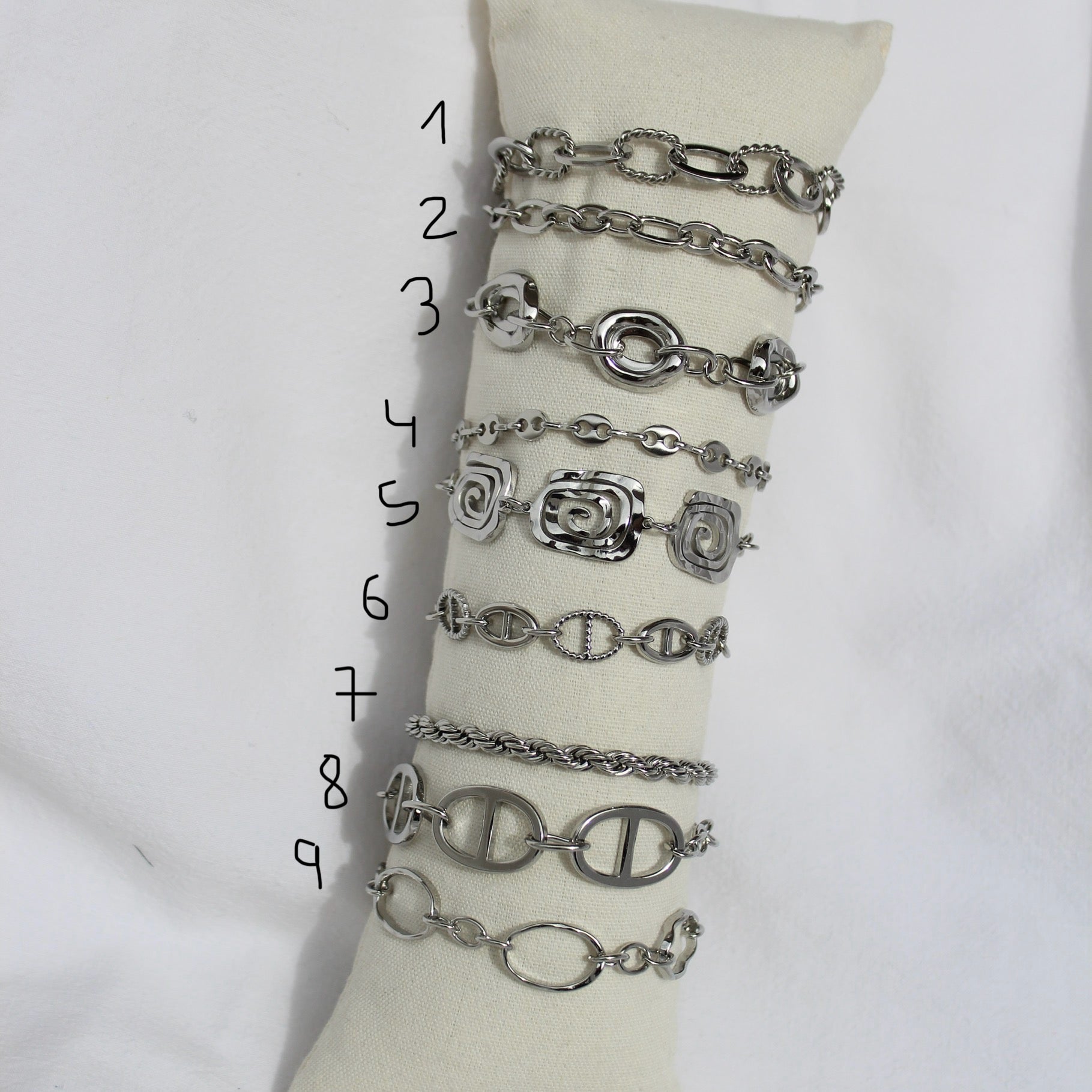 Pulseras Eslabones Silver