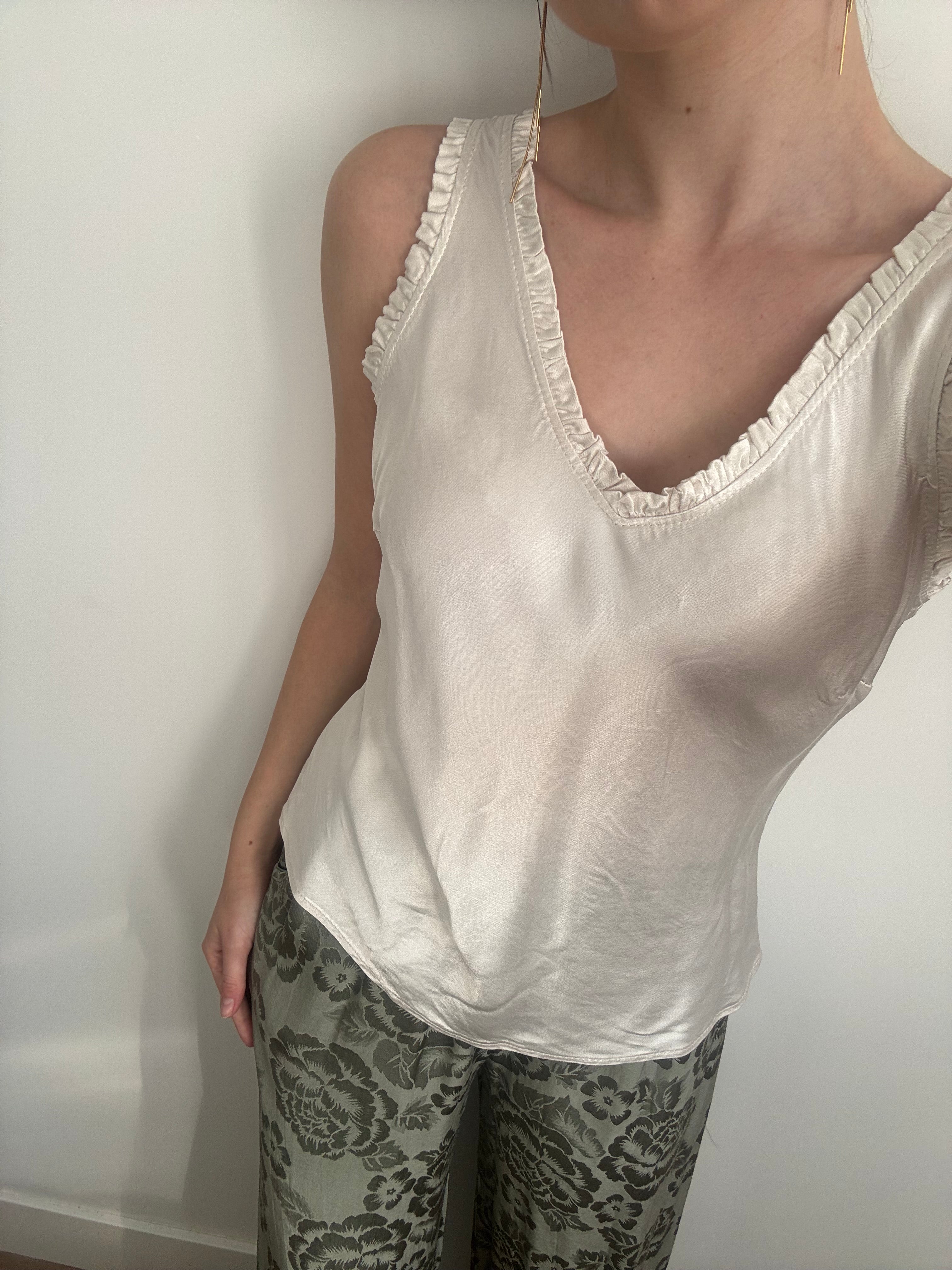 Top Satinado Perla
