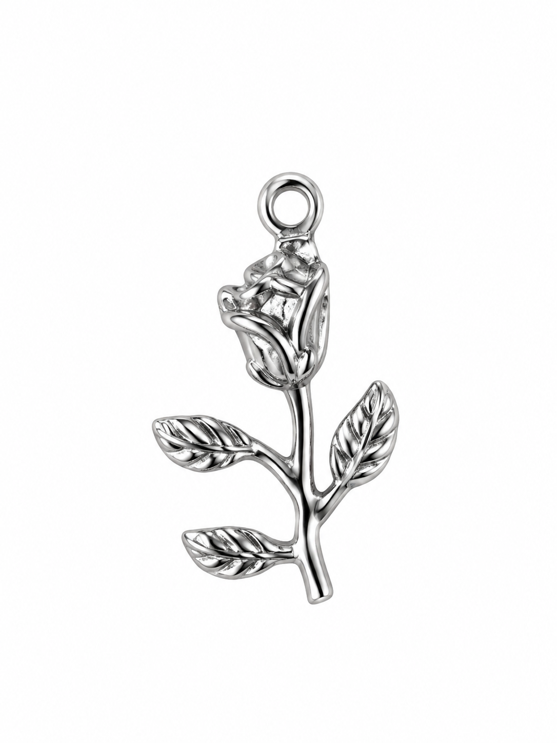 Charm rosa silver