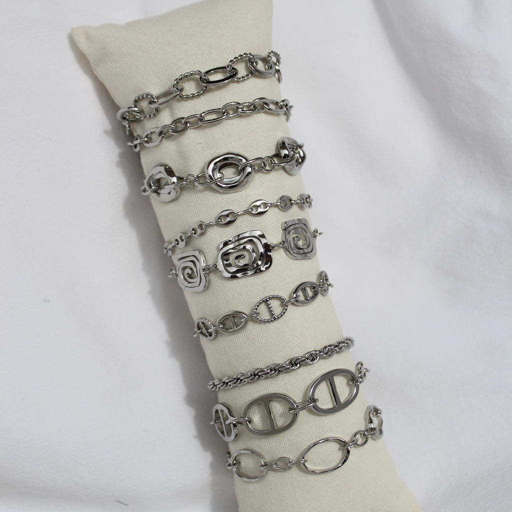 Pulseras Eslabones Silver