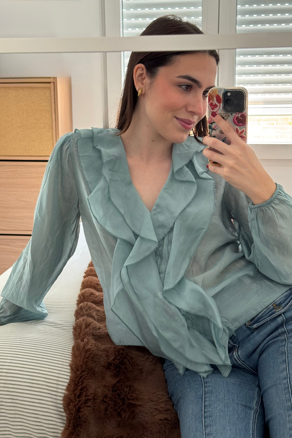 Blusa Cairo Turquesa