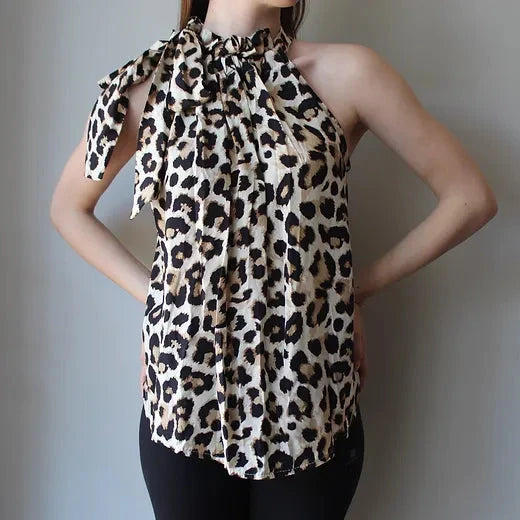 Blusa Lazo Leopardo