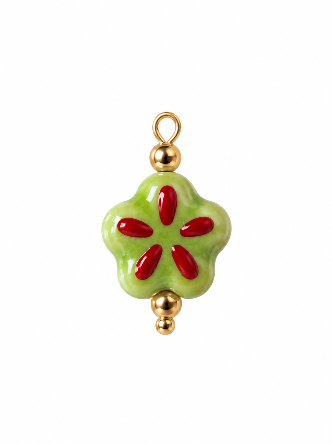 Charm flor verde