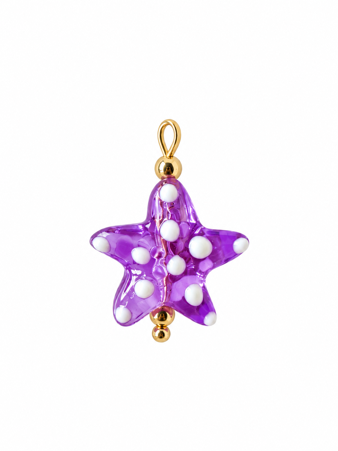 Charm estrella morada