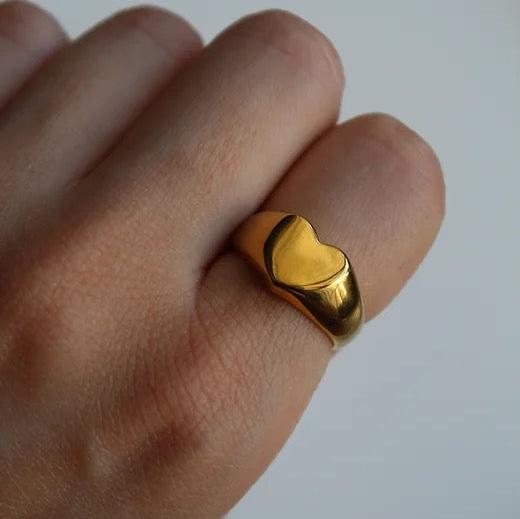 Anillo Sello Corazón