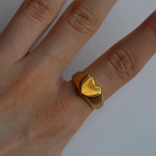 Anillo Sello Corazón