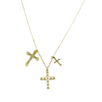 Colgante Triple Cruz