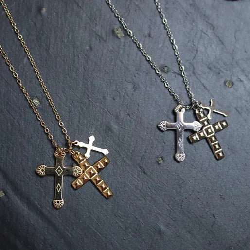 Colgante Triple Cruz